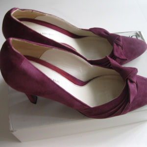Banana Republic Purple (beet) Suede "Gina" wBow 11